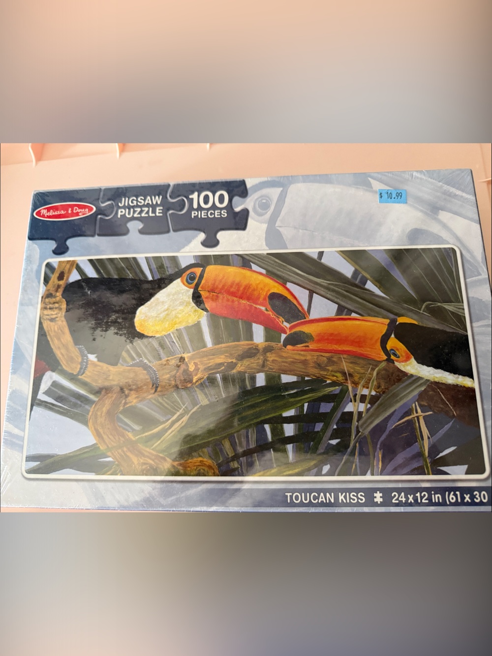 Melissa & Doug Toucan Puzzle with Bright Orange, Yellow, Black, Green